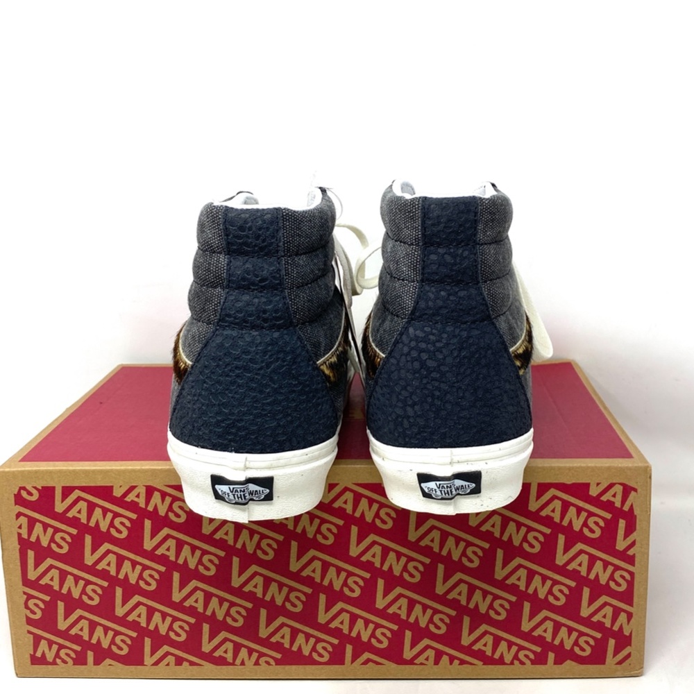 VANS Sk8-Hi Shoes High Top Gray Canvas Leather Men’s Size Casual VN0A5JMJ1O7 - Picture 4 of 10